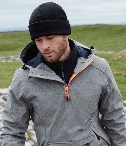 Beechfield Recycled Fleece Cuffed Beanie - BLK - ONE